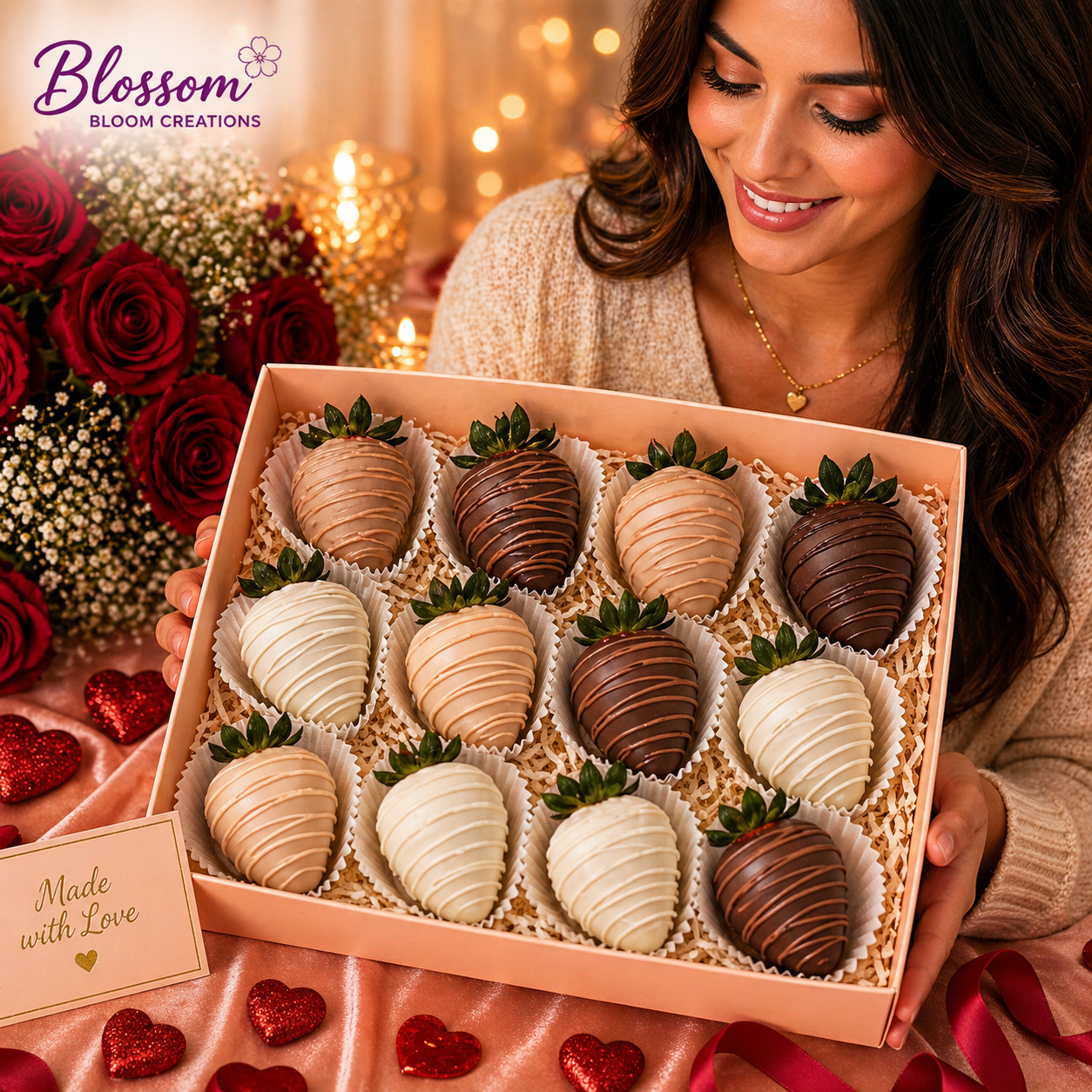 Classic Luxury Chocolate Strawberry Box