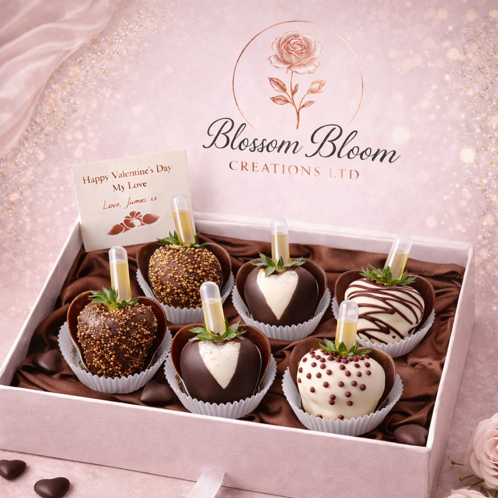 Luxury Dark Chocolate-Covered Strawberry Infusion Box