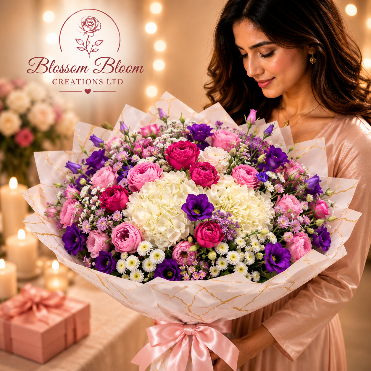 Blush Elegance Luxury Bouquet