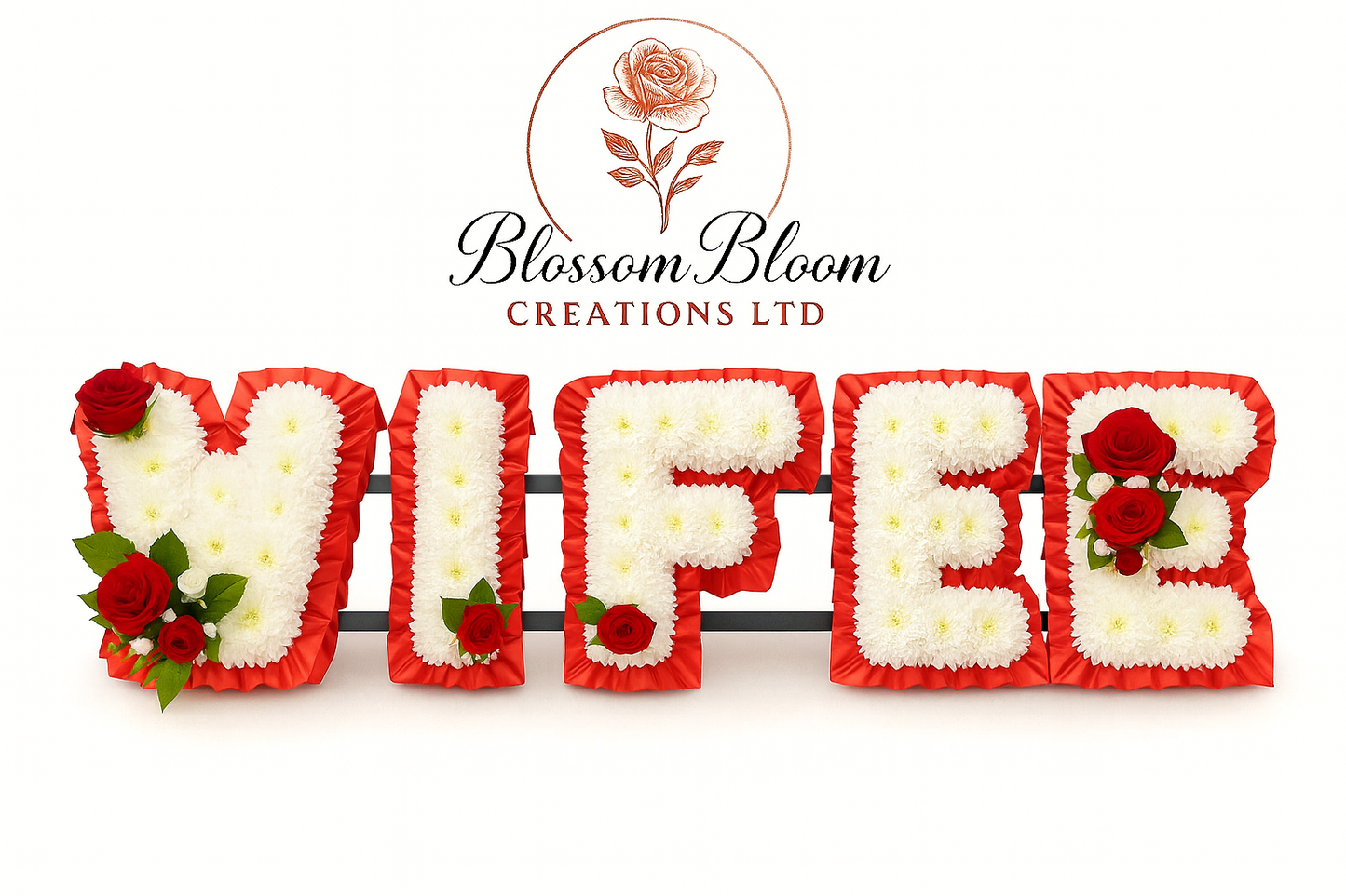 Standard Floral Letter Tribute Arrangement