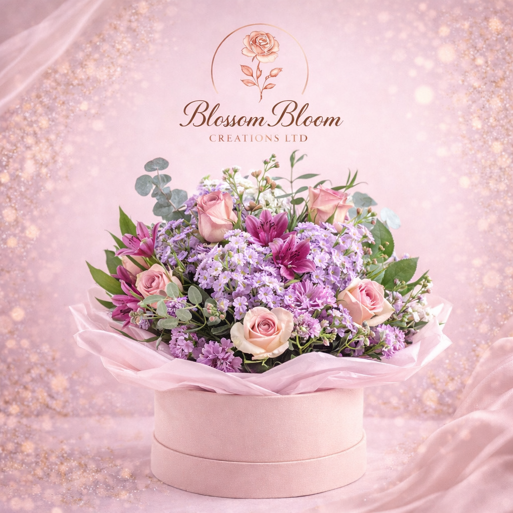 🌸 Pink Harmony Luxury Flower Box