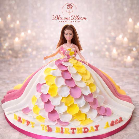 Princess Doll Dress Cake – Luxury Kids Birthday Cake London