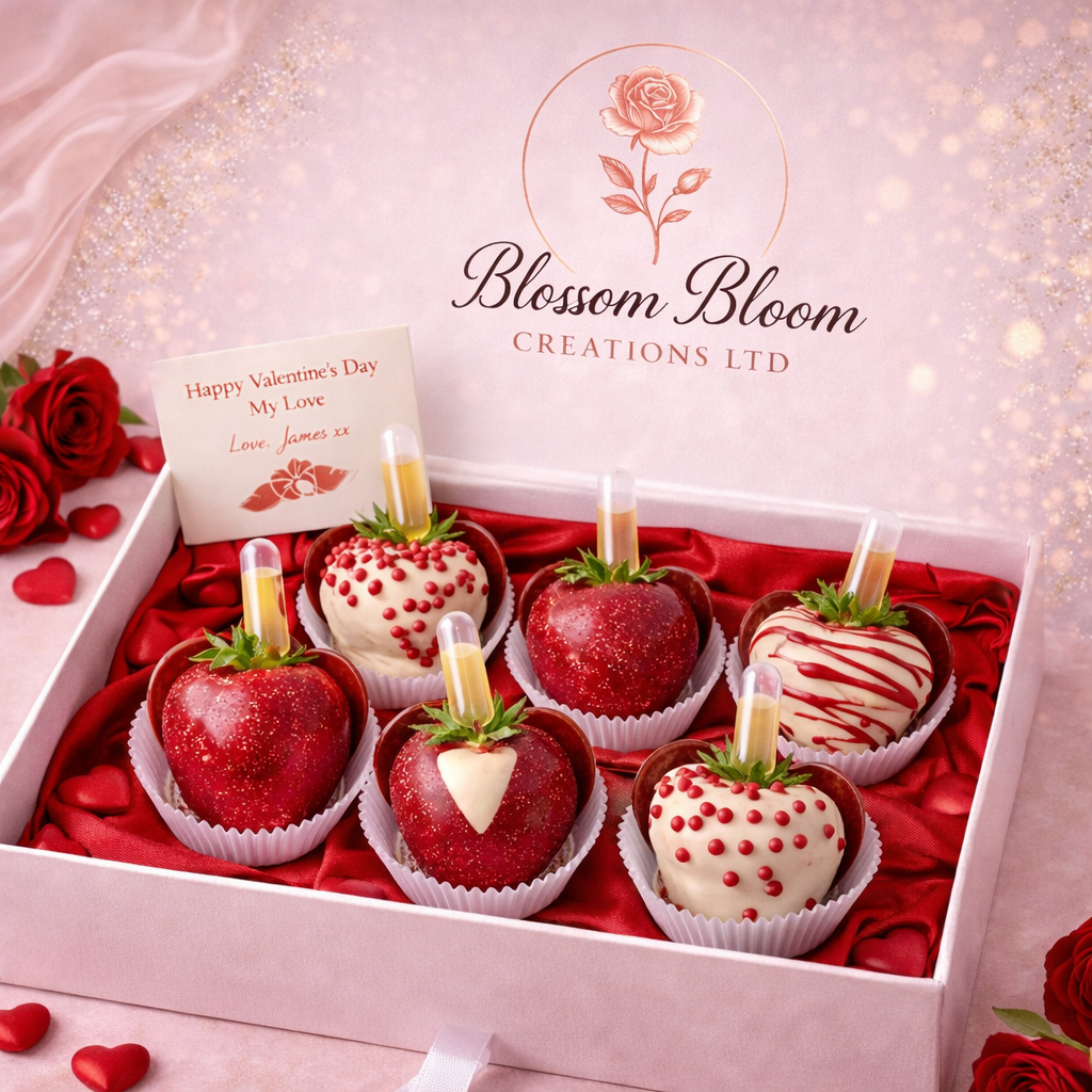 Red Chocolate-Dipped Strawberry Infusion Box