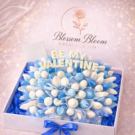 Blossom Bloom Chocolate Fruit Box – Blue Valentine Edition
