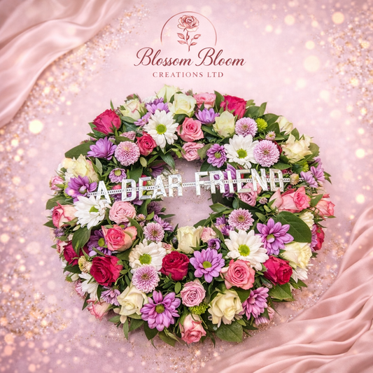 Dear Friend Floral Tribute Wreath