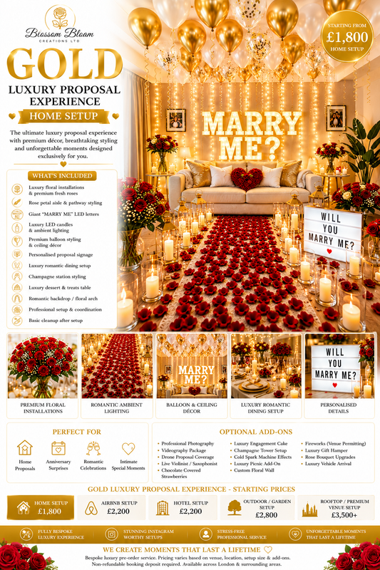 Gold Luxury Proposal Experience