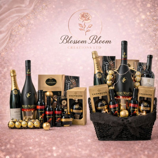 Prestige Gold Celebration Hamper – Rémy Martin, Sparkling Wine & Chambord Gift Set