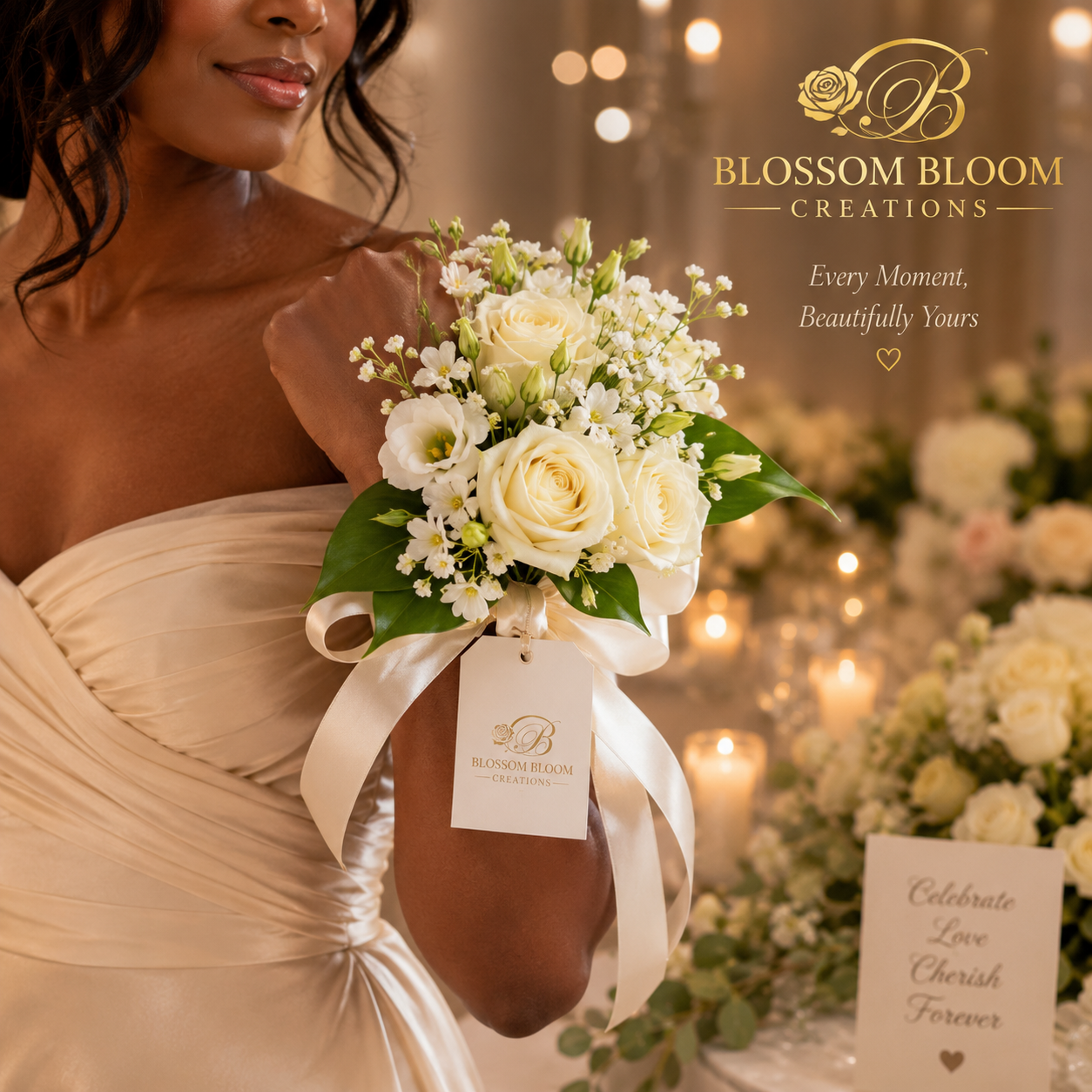 Luxury White Rose Wrist Corsage