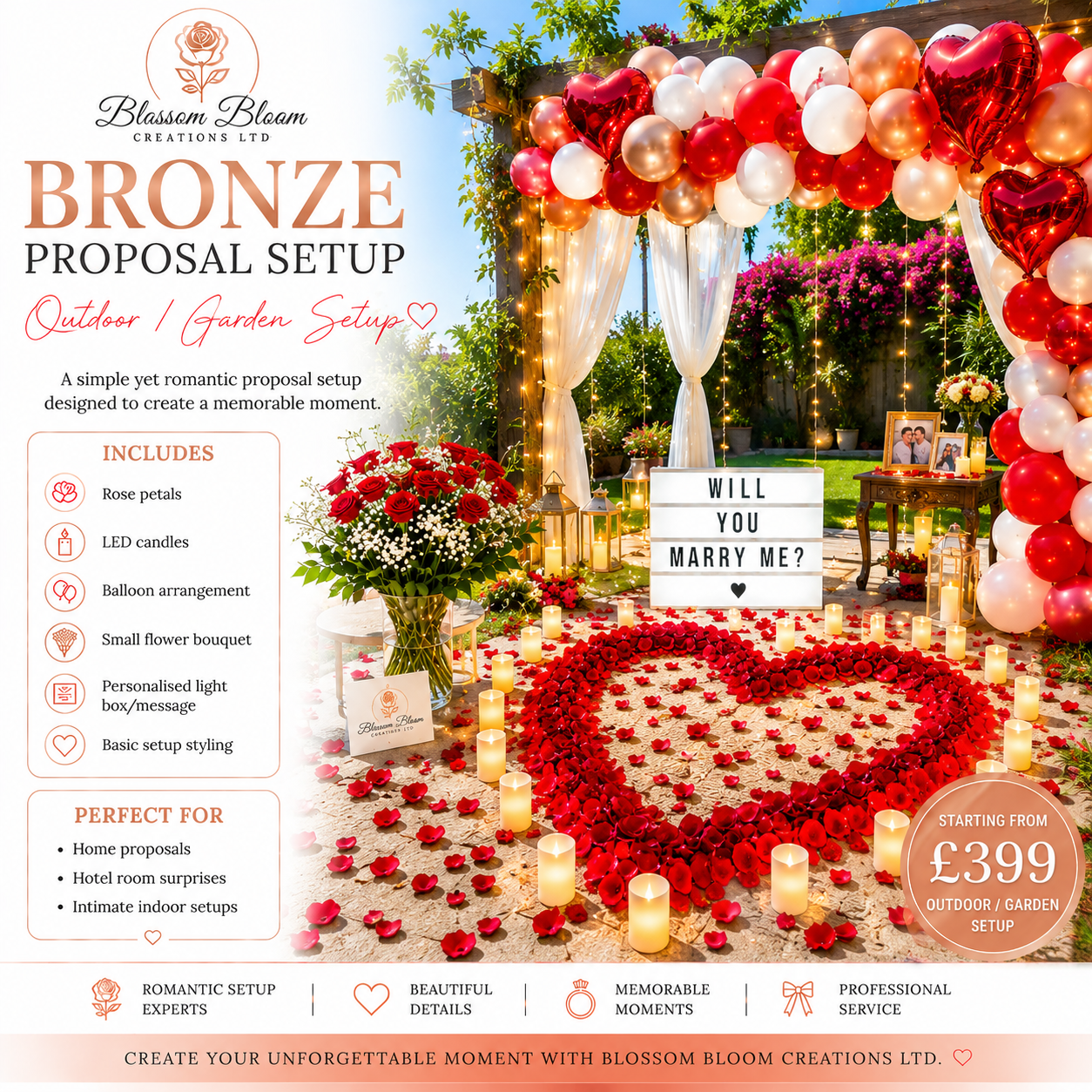 Bronze Proposal Setup Package