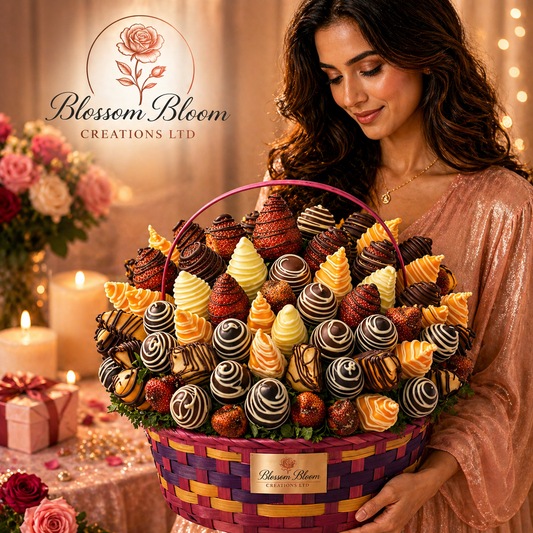 Blossom Bloom Signature Chocolate Fruit Basket