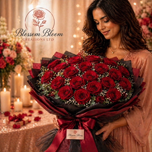 Eternal Red Rose Luxury Bouquet