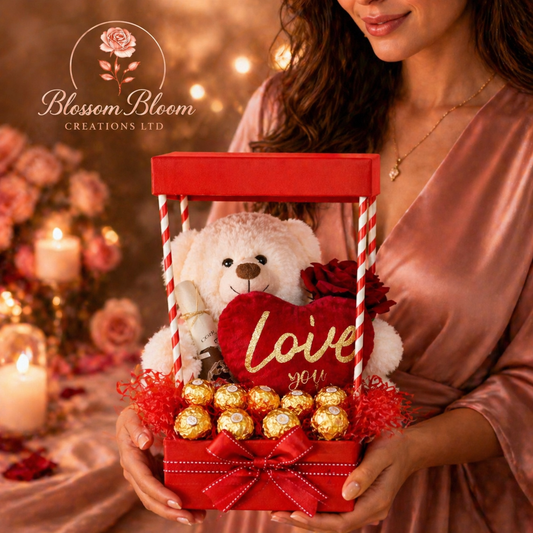 Love You Teddy Chocolate Gift Box