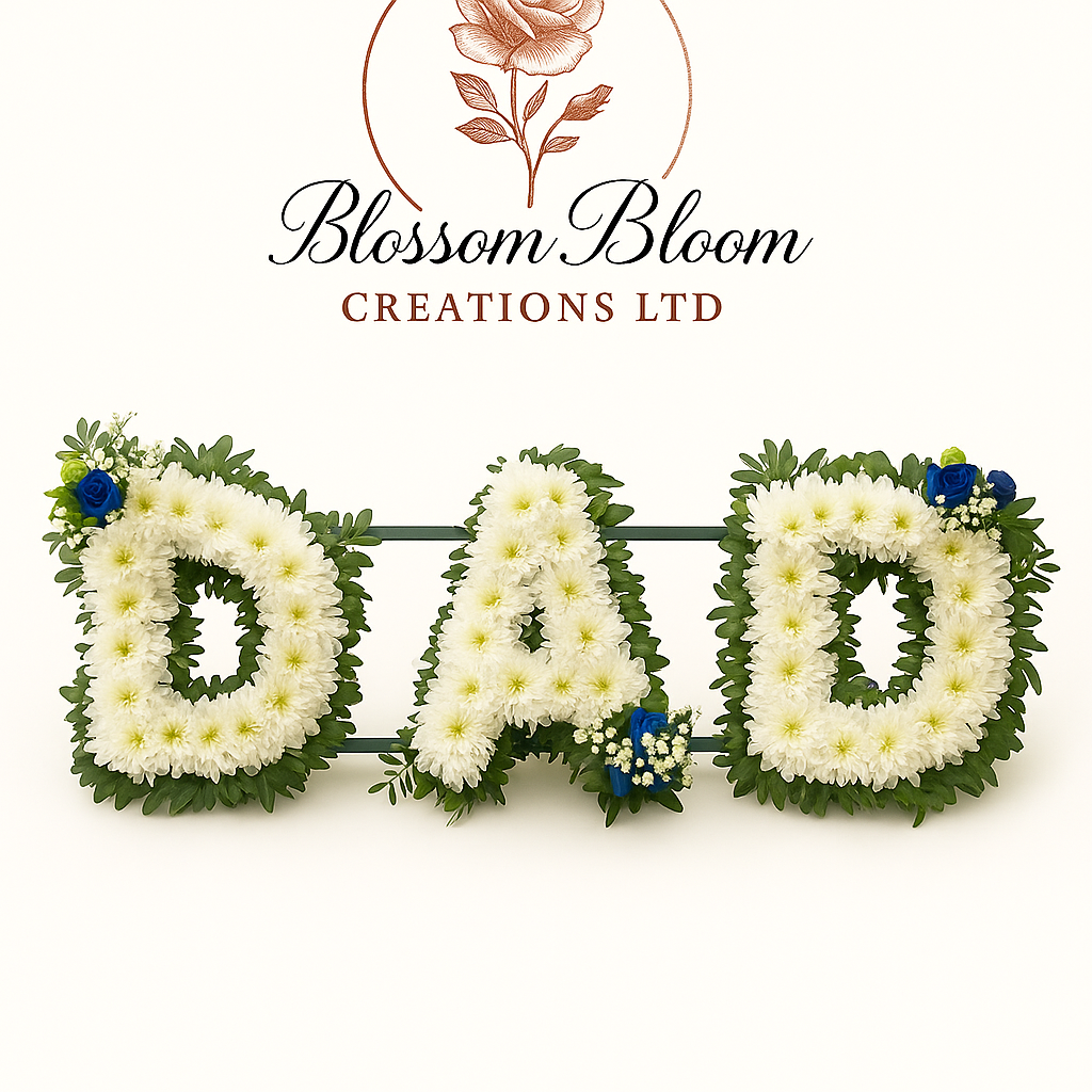 Standard Floral Letter Tribute Arrangement
