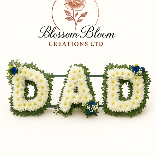 Standard Floral Letter Tribute Arrangement
