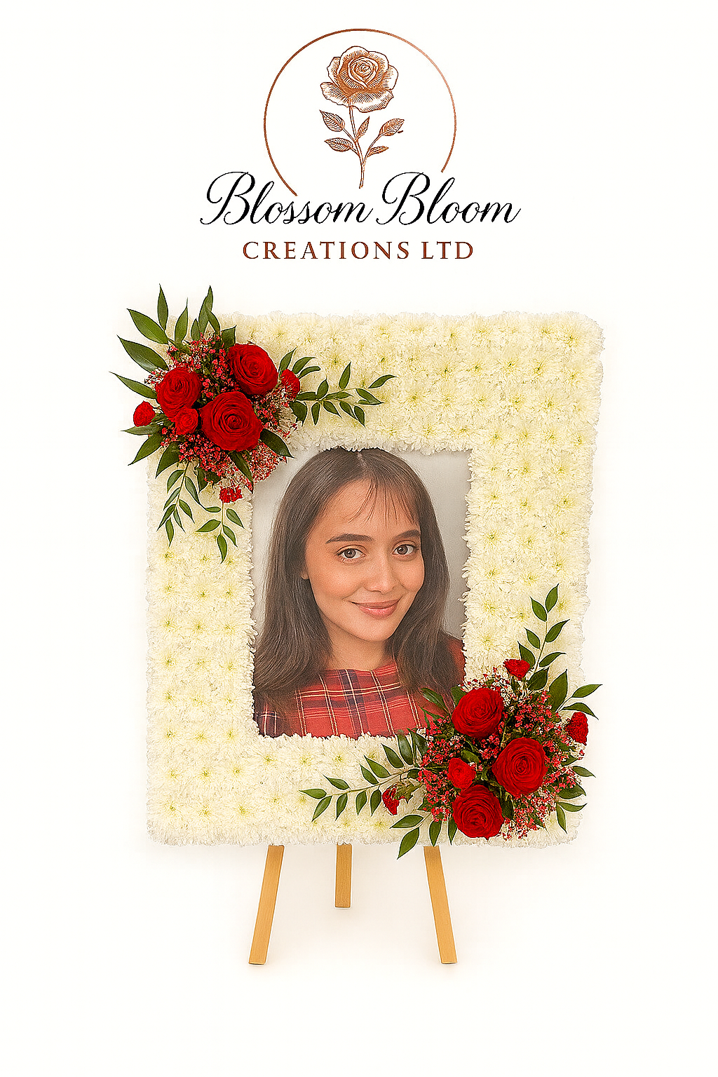 Luxury Floral Photo Frame Tribute