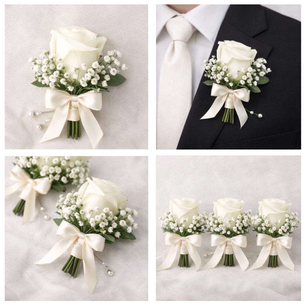 Blossom Bloom Signature Wedding Flower Package – White & Blush Collection