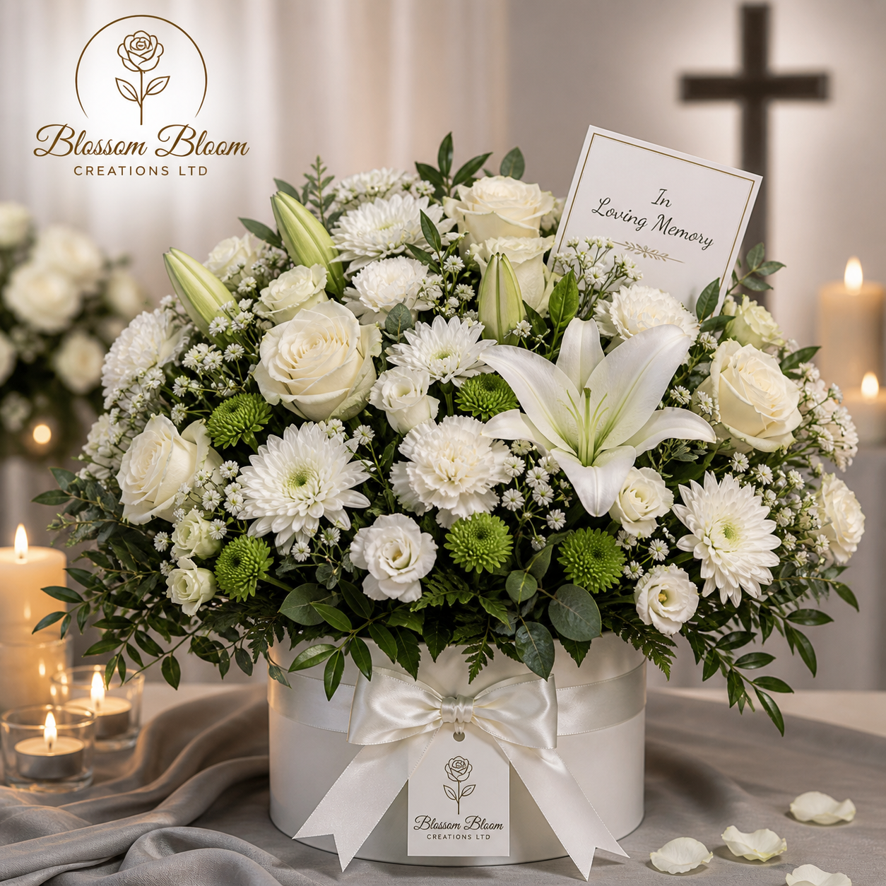 Eternal Peace Luxury Sympathy Hatbox