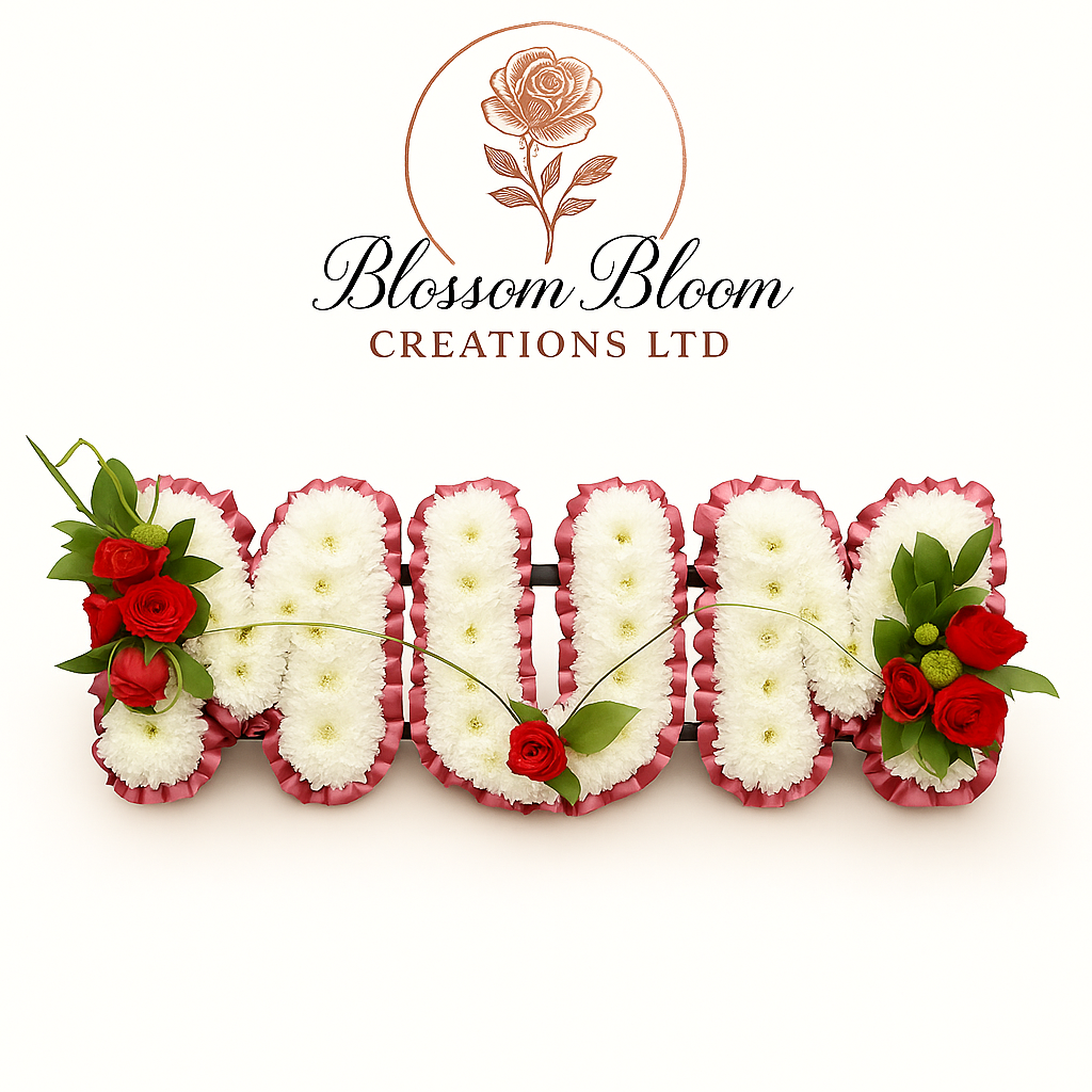 Standard Floral Letter Tribute Arrangement