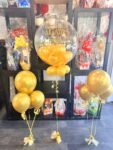 Elegant Gold Helium Floating Balloon Cluster Set (2)