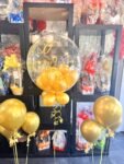 Elegant Gold Helium Floating Balloon Cluster Set (2)