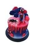 Spider-Man-Inspired Birthday Sponge Cake